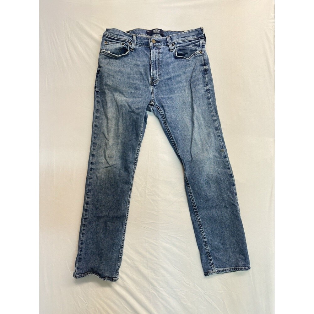 Hollister Classic Straight Epic Flex Men’s Jeans 32 X 30 Color Blue